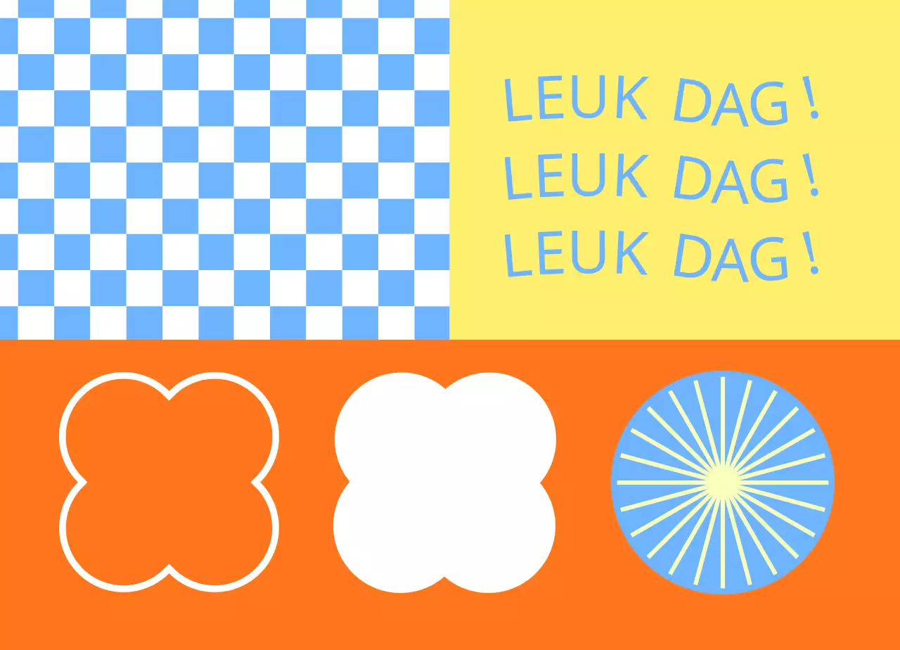 Voor campagnepromotie met geometrische vormen op achtergronden met verschillende patronen