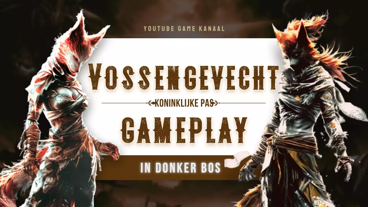 Promoot je middeleeuwse gamekanaal in bruin en zwart