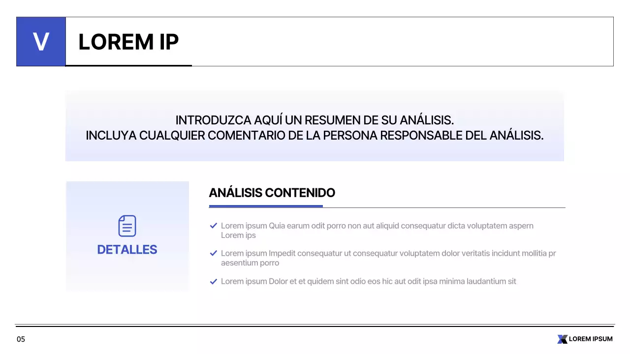 Informe imprimible sencillo en blanco y azul sobre el sector público
