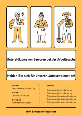 Förderung des trendigen Seniorenbeschäftigungszentrums von Yellow