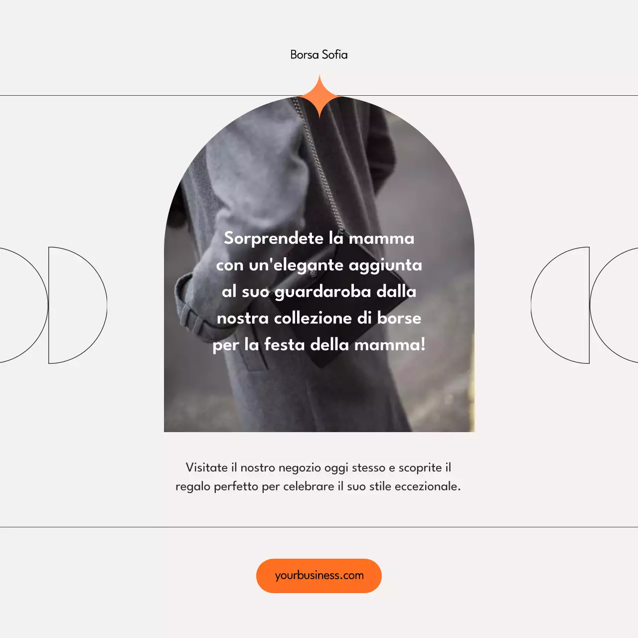 Grigio arancione Minimal Modern Promotion Product Celebrate Mother's Day Carosello di Instagram