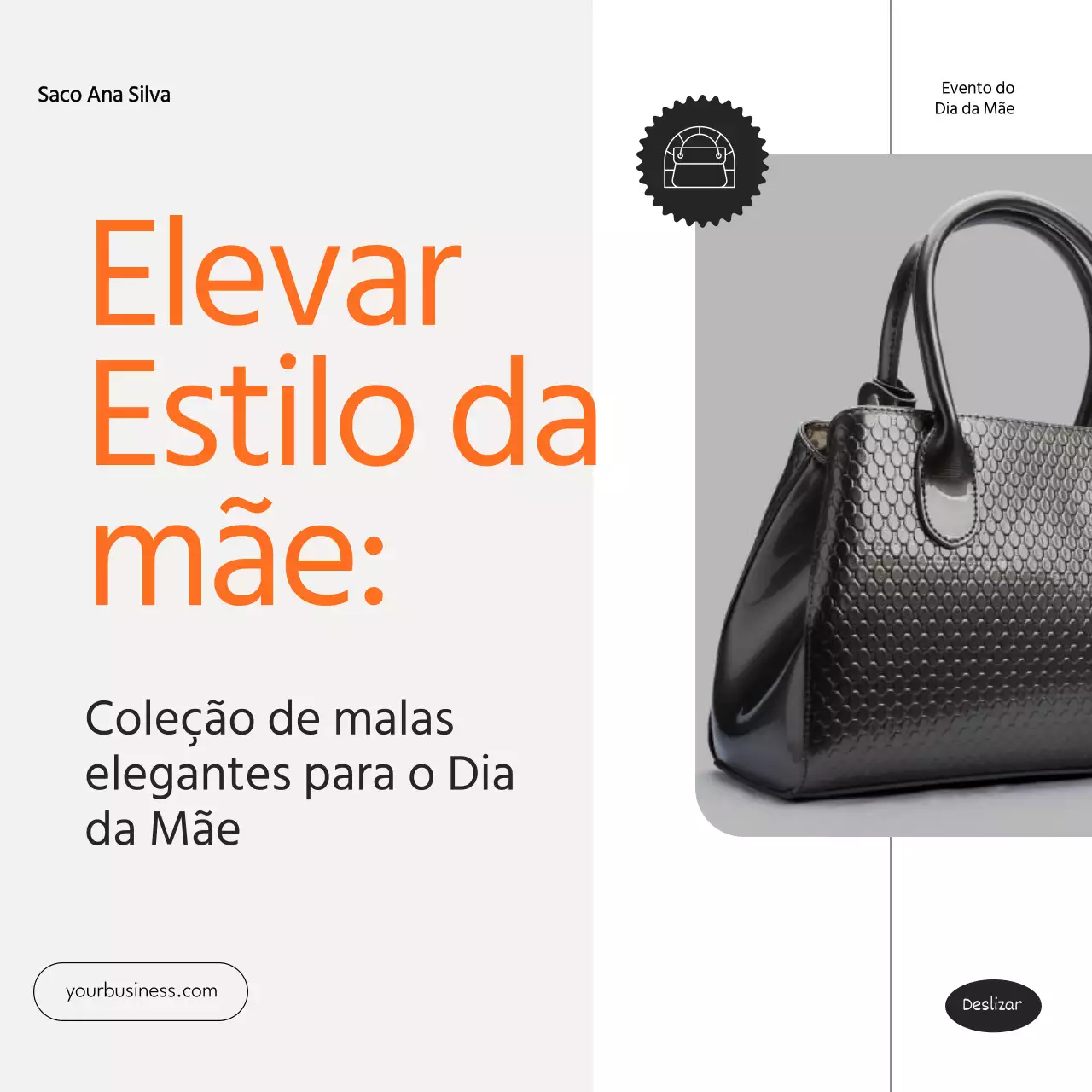 Cinzento Laranja Minimal Moderno Promoção Produto Celebrar o Dia da Mãe Instagram Carrossel
