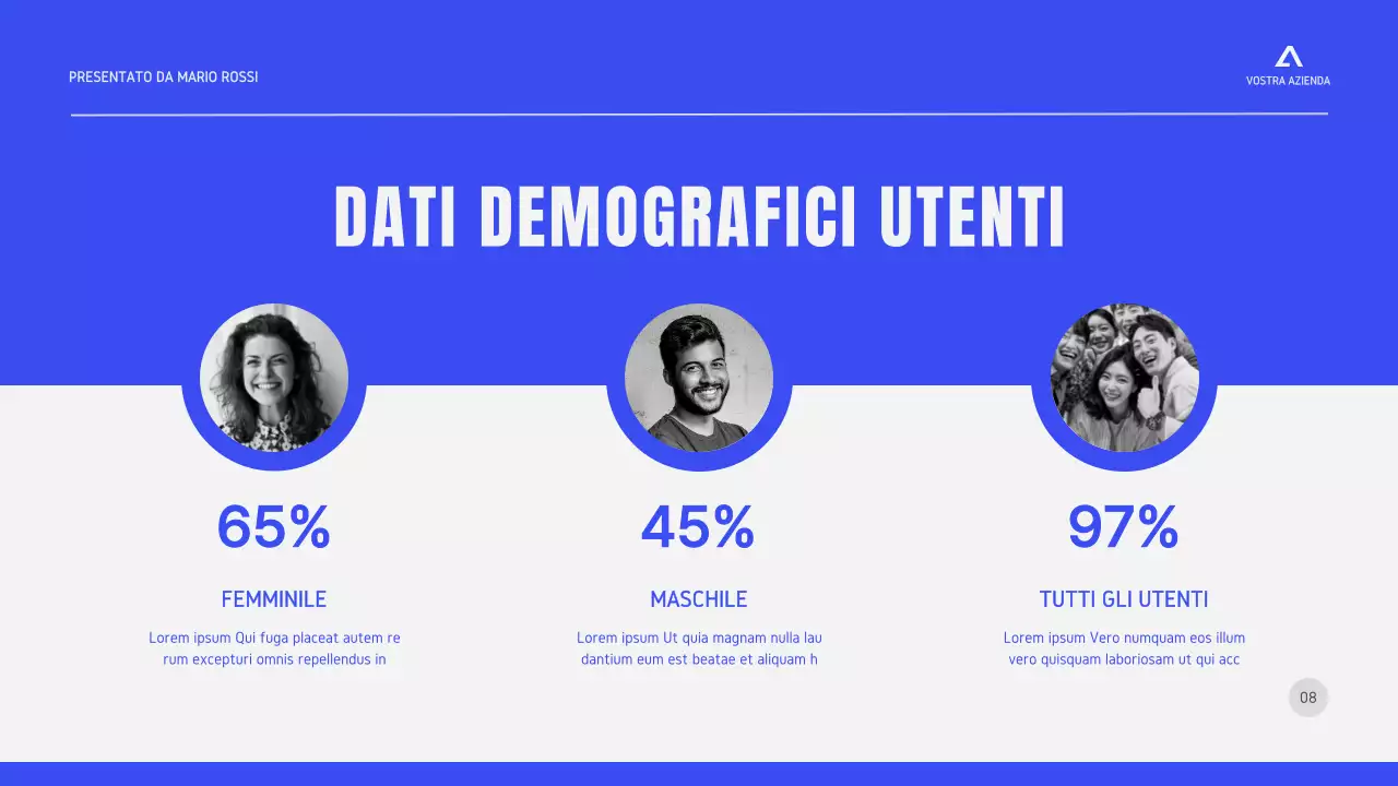 Nero Bianco Grigio Strategia aziendale minimale