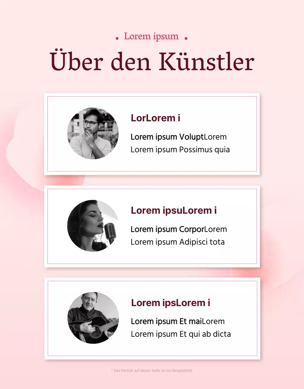 Förderung des Programms für rosa-weiße High-End-Kunstzentren