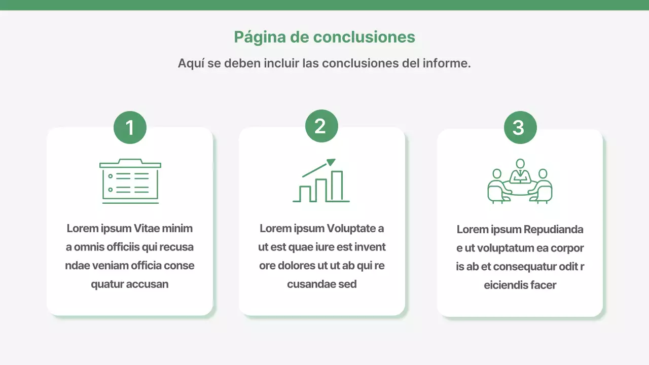 Un plan de empresa sencillo y un informe de evaluación en verde
