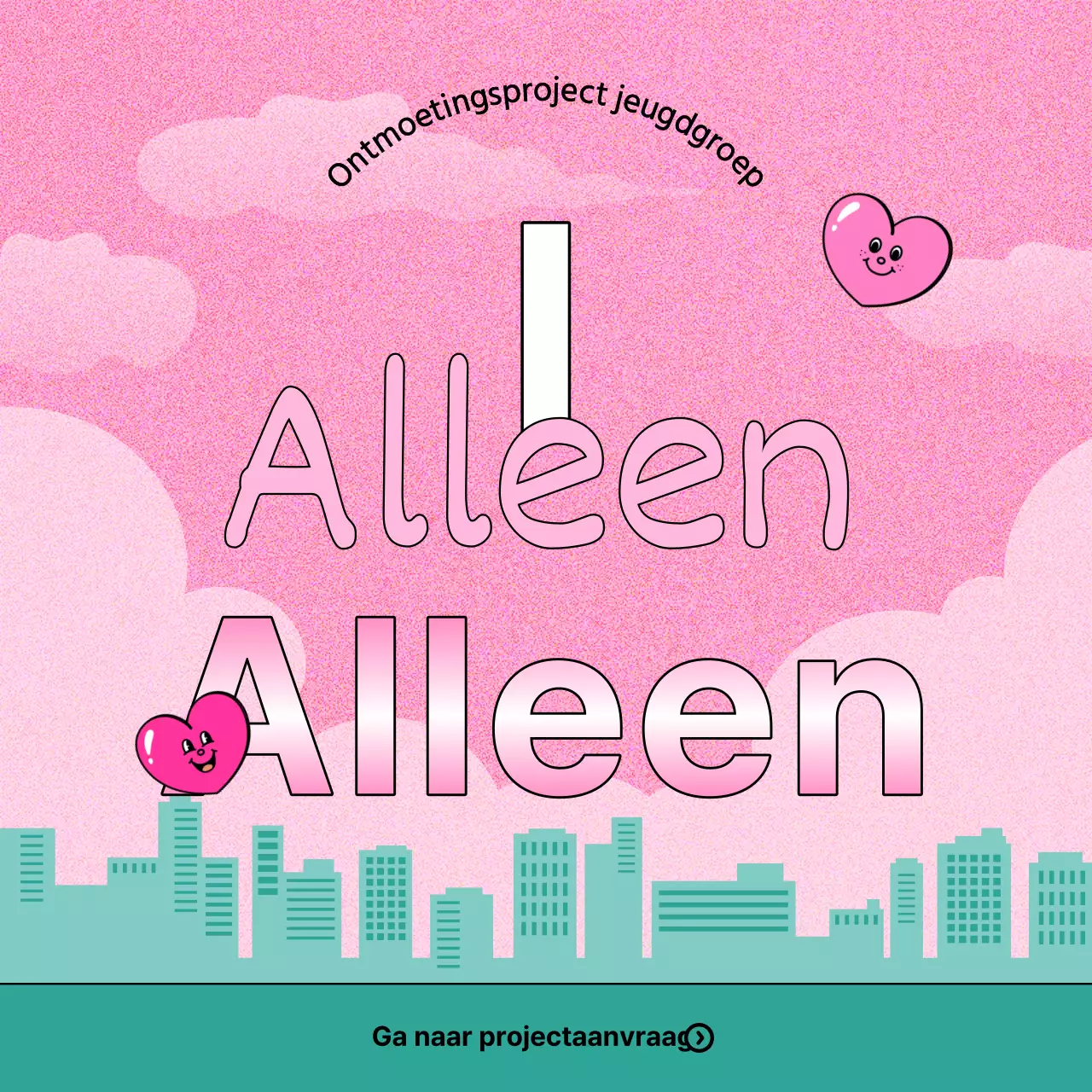 Promoot een kitscherige gemeentelijke matchmaking date in roze en mint