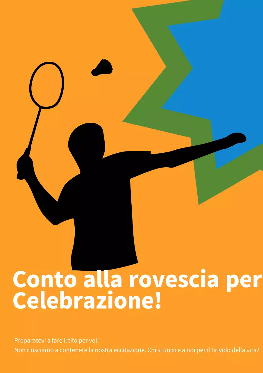 Modello promozionale di premio congressuale moderno blu e arancione