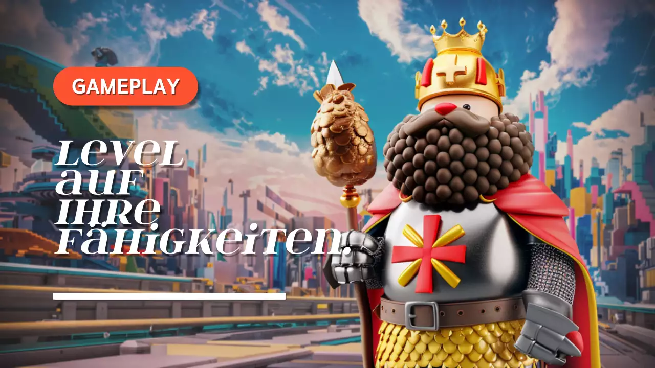 Blaue und graue Animation Game Skills Video Cover