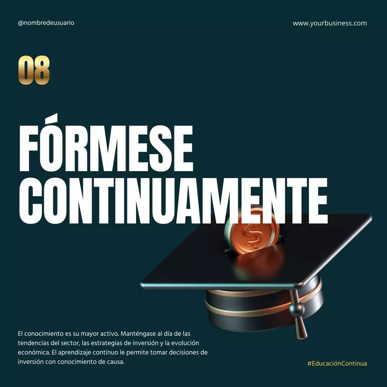 Negro Oro Elegante Metálico Negrita Inversión Estrategia Financiera Instagram Carrusel Post