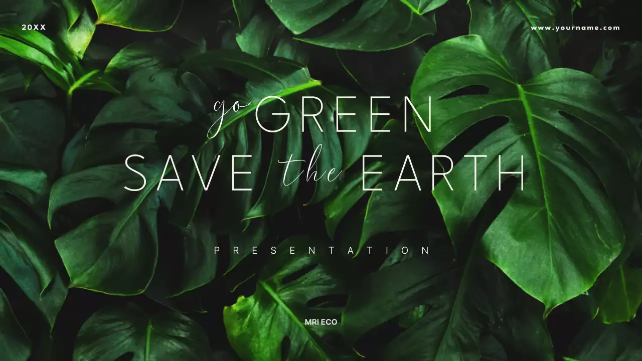 그린 미니멀 에코 프레젠테이션