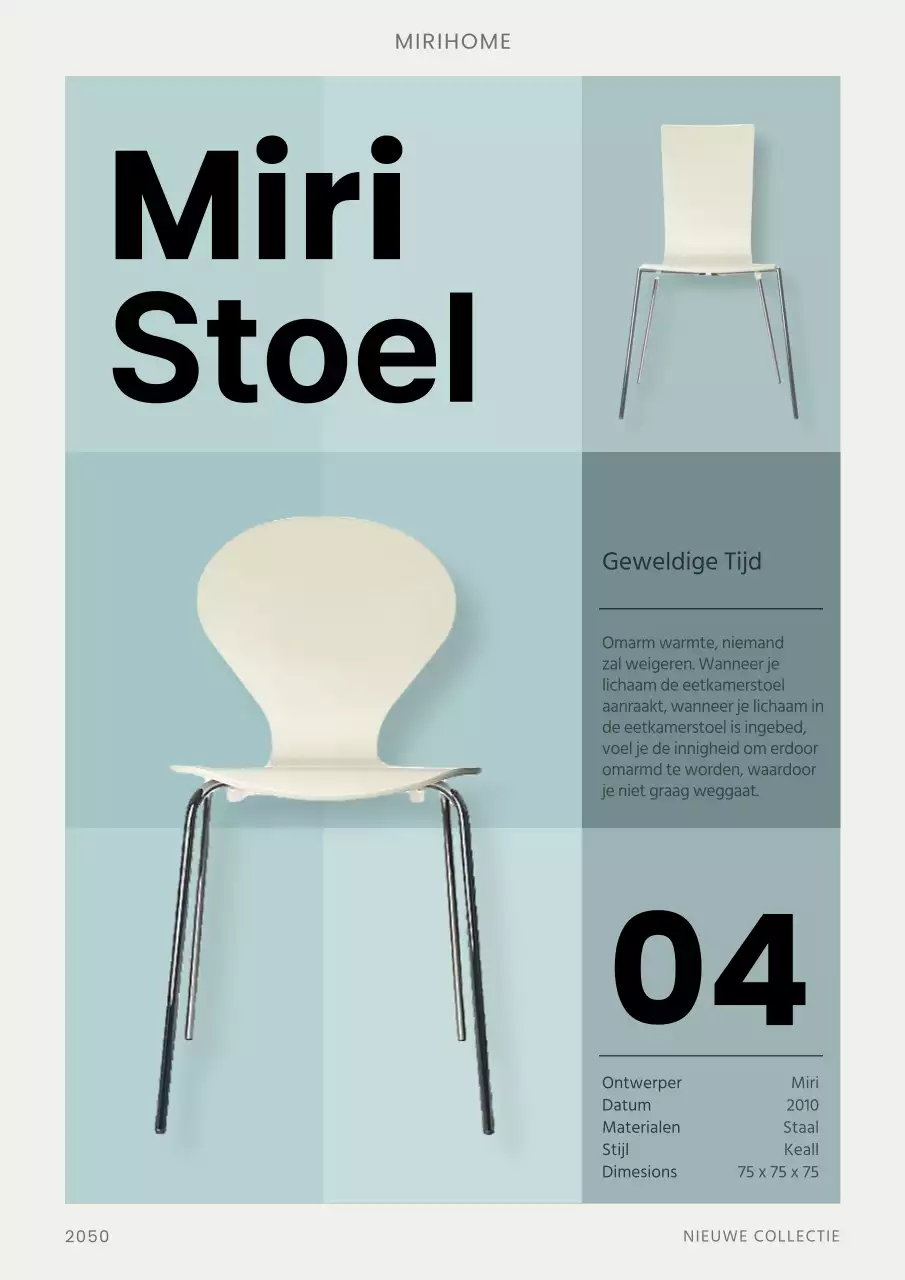 Modern interieur poster promotioneel ontwerp in lichtblauw