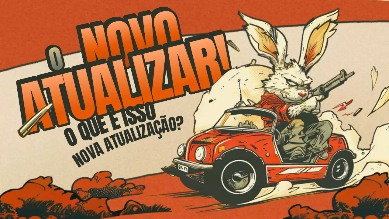 Anúncio de jogo de banda desenhada vintage em laranja e caqui