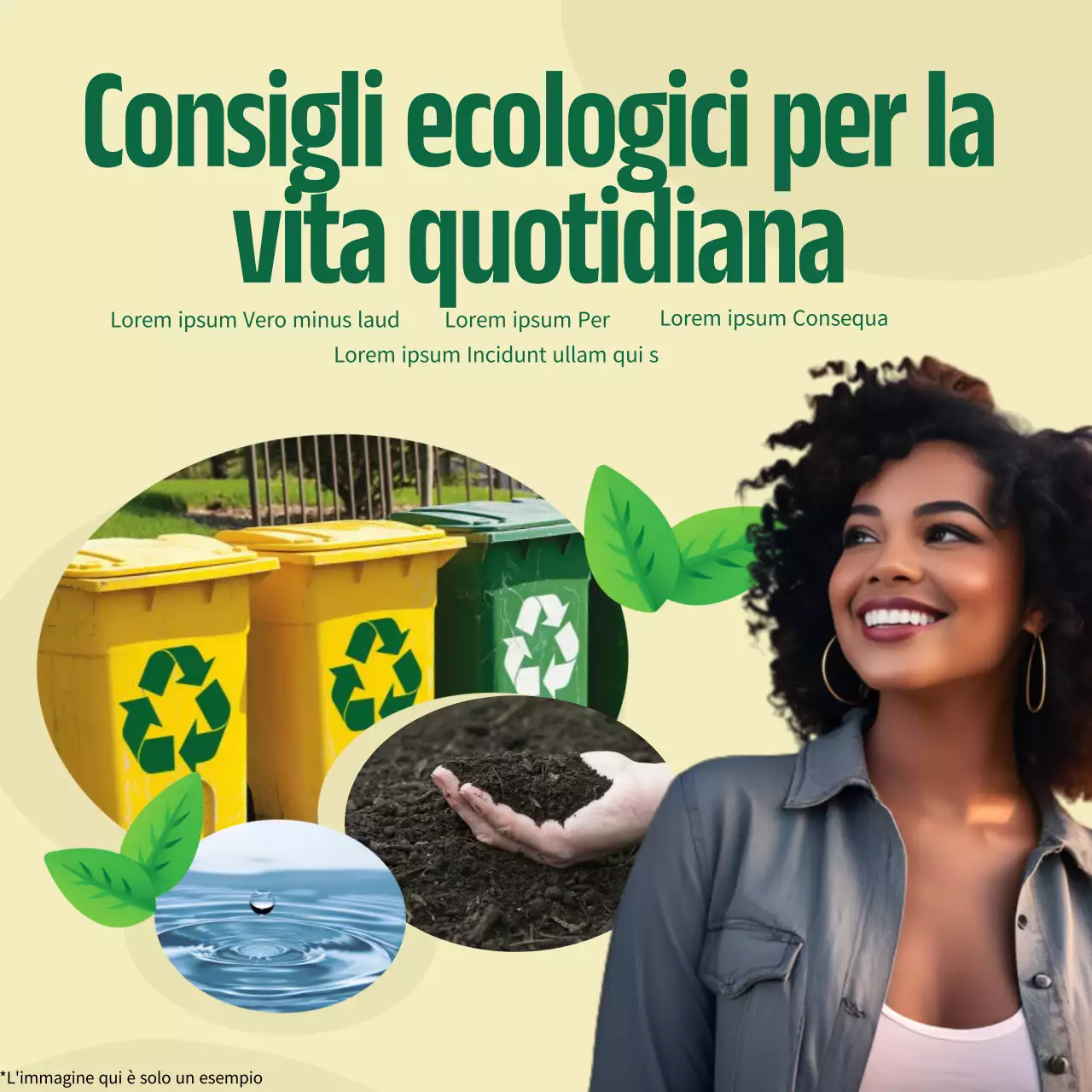 Una guida per celebrare la moderna Giornata della Terra in verde e giallo