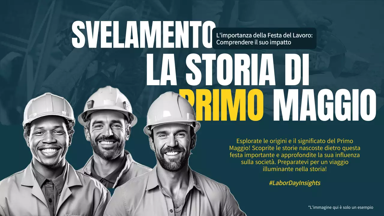 Blu e giallo Spiegazione moderna della festa del lavoro Introduzione