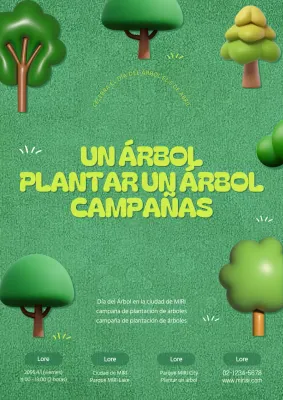 Bonito póster promocional de Green Day en verde y chartreuse