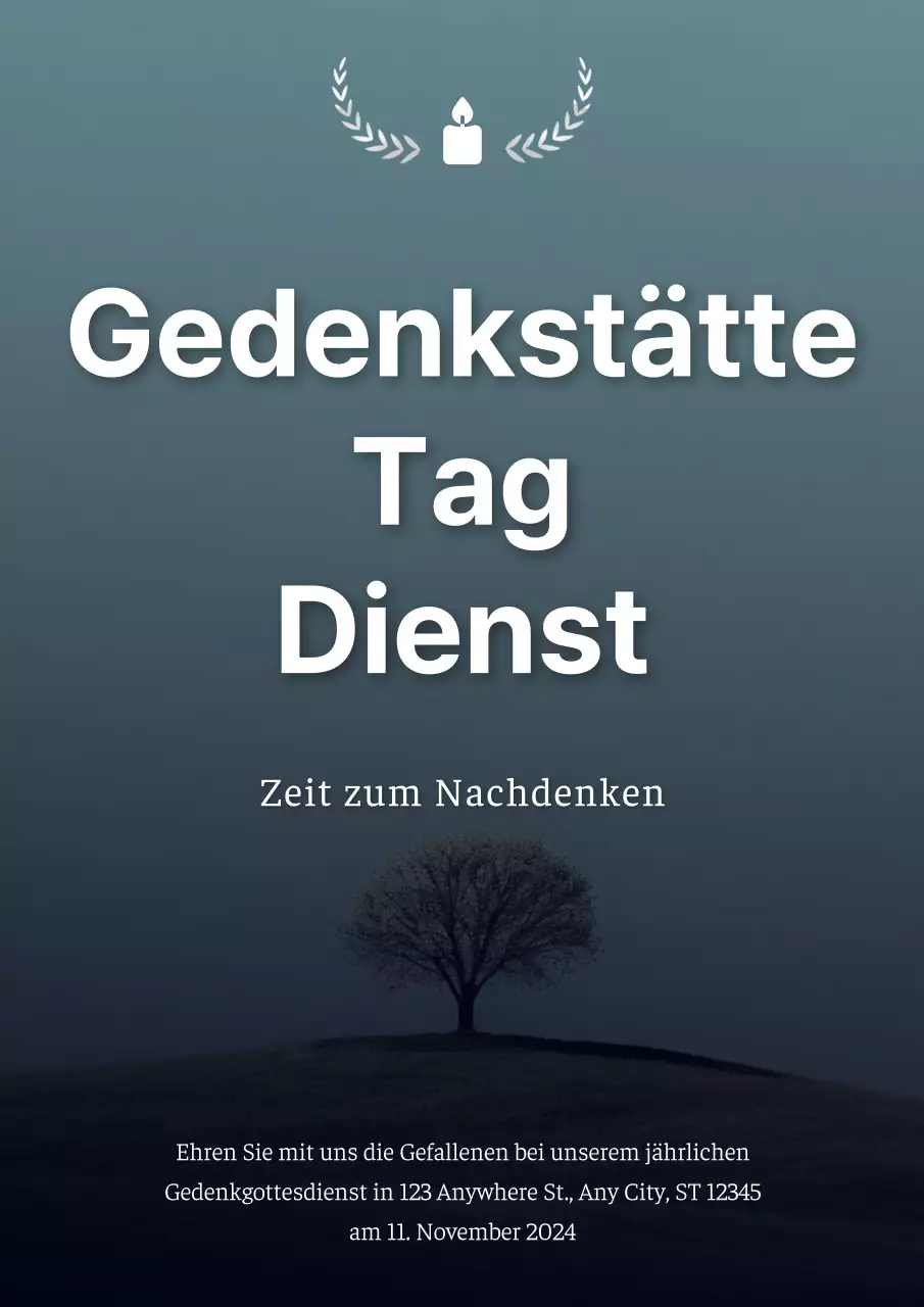 Einfacher Doodle-Flyer