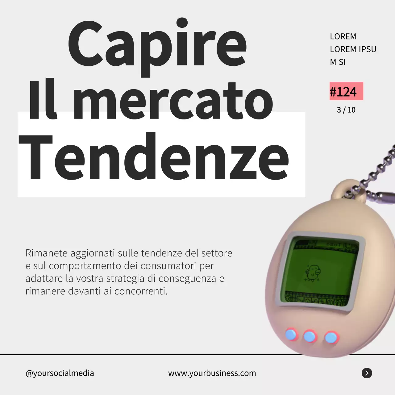 Grigio retrò in grassetto Consigli di strategia aziendale Post carosello di Instagram