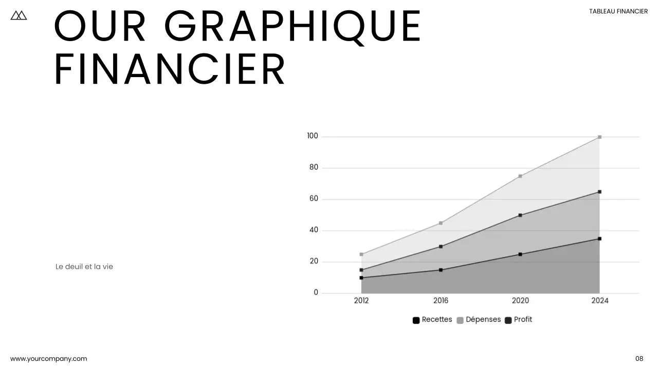 Noir et blanc Minimal Simple Business Product Pitch