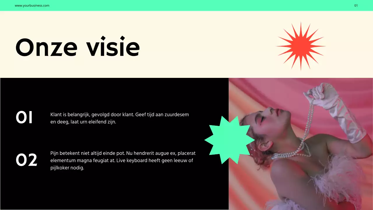 Purple Green Bold Fashion Bedrijfsprofiel Introductie van het bedrijf