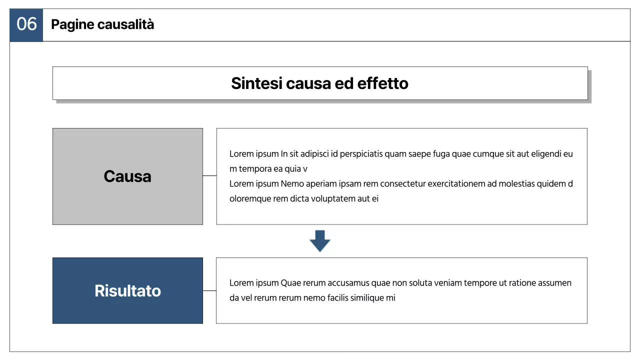 Un semplice rapporto di strategia di mercato in blu navy e grigio