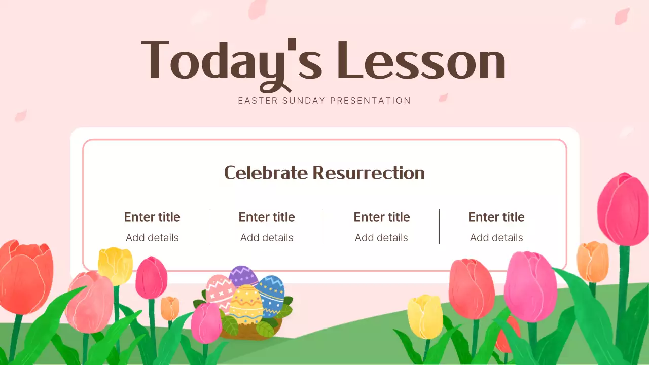 Pink Traditional Easter Presentation