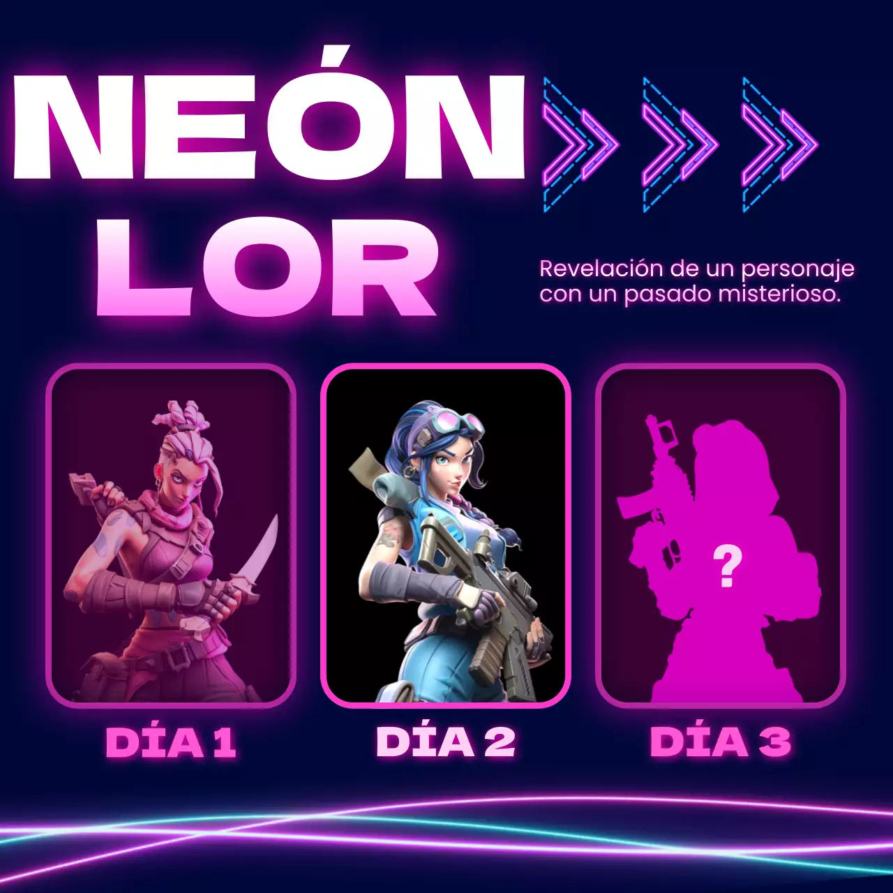 Mensajes de contenido social inspirados en el ciberpunk en negro y morado