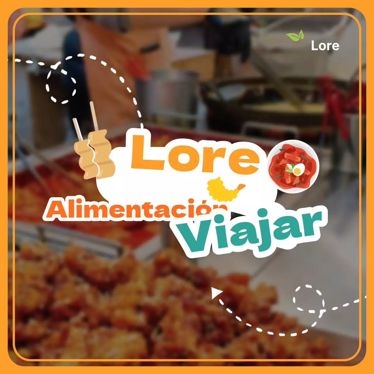 Promover el naranja y amarillo sencillos de los mercados tradicionales