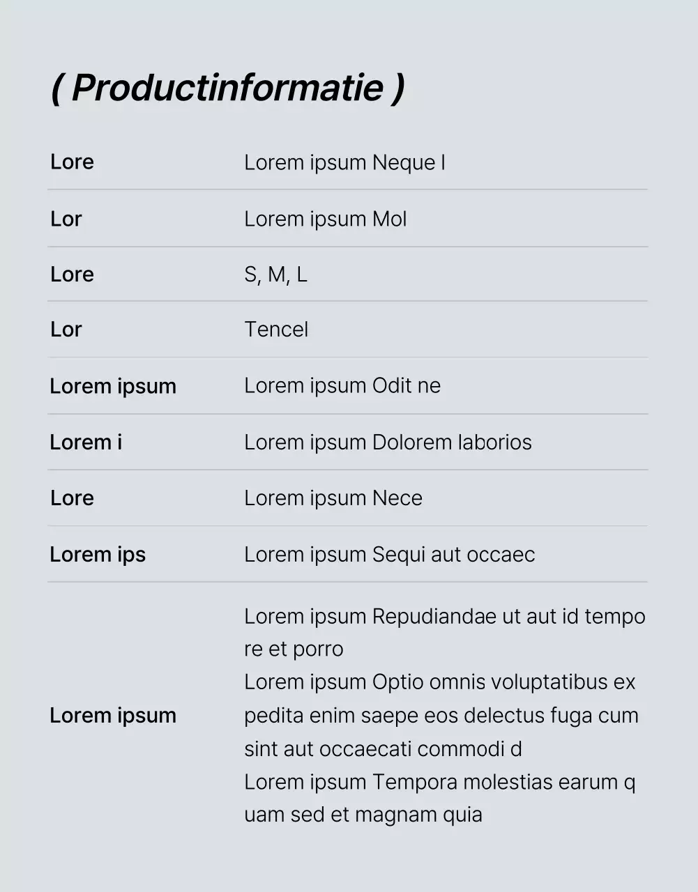 Promoot een trendy blauw-witte fashion mobiele detailpagina