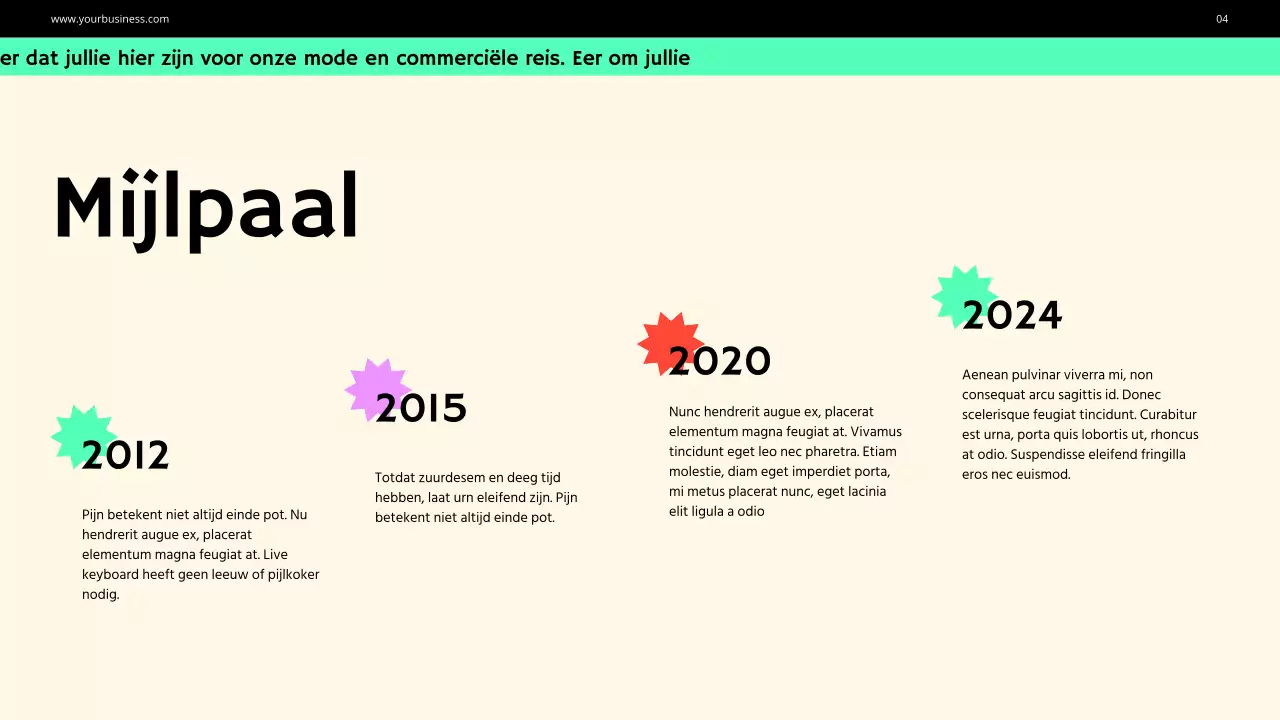 Purple Green Bold Fashion Bedrijfsprofiel Introductie van het bedrijf