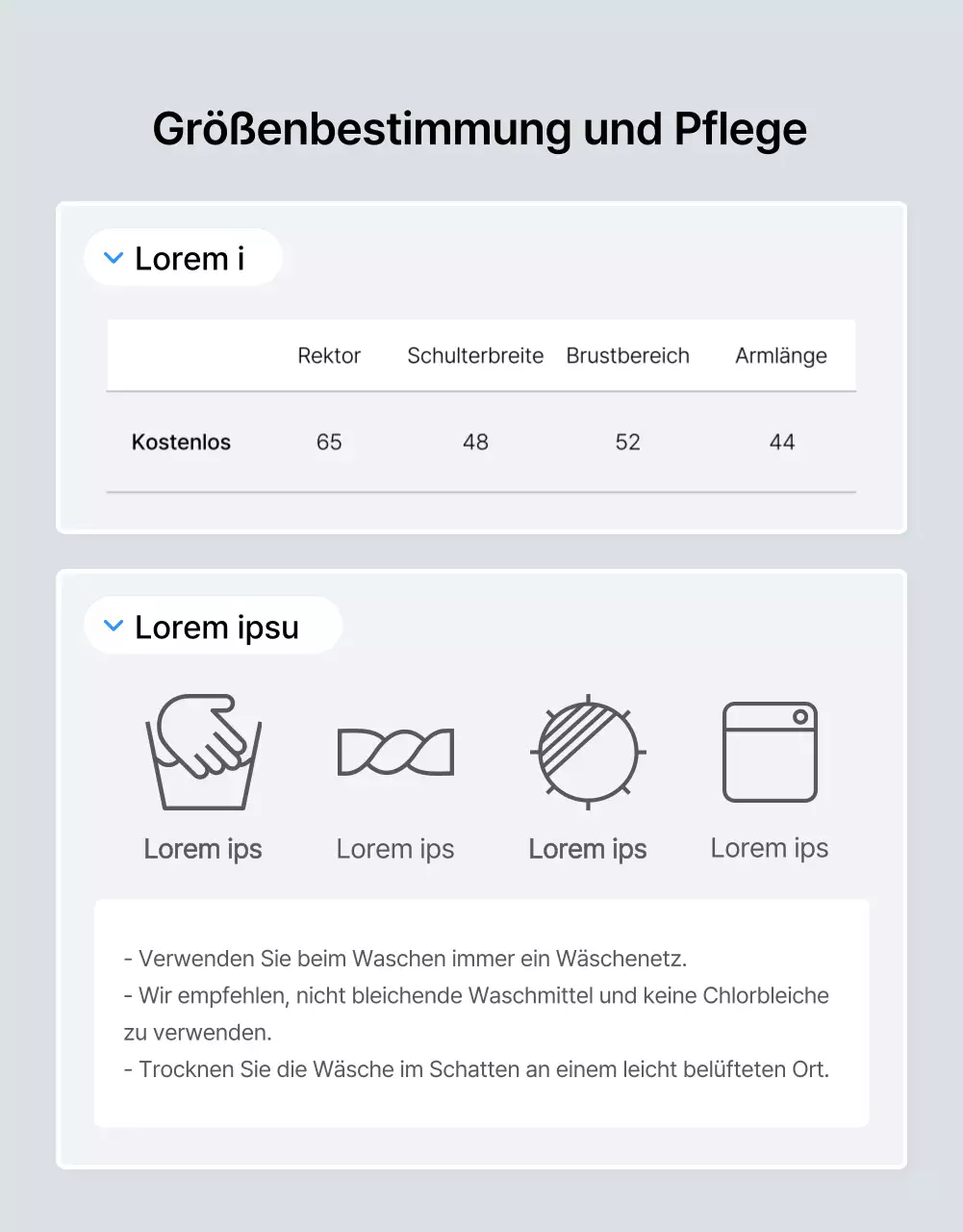 Unterstützen Sie den blau-weißen Modetrend mit einer detaillierten Seite über die wichtigsten Trends