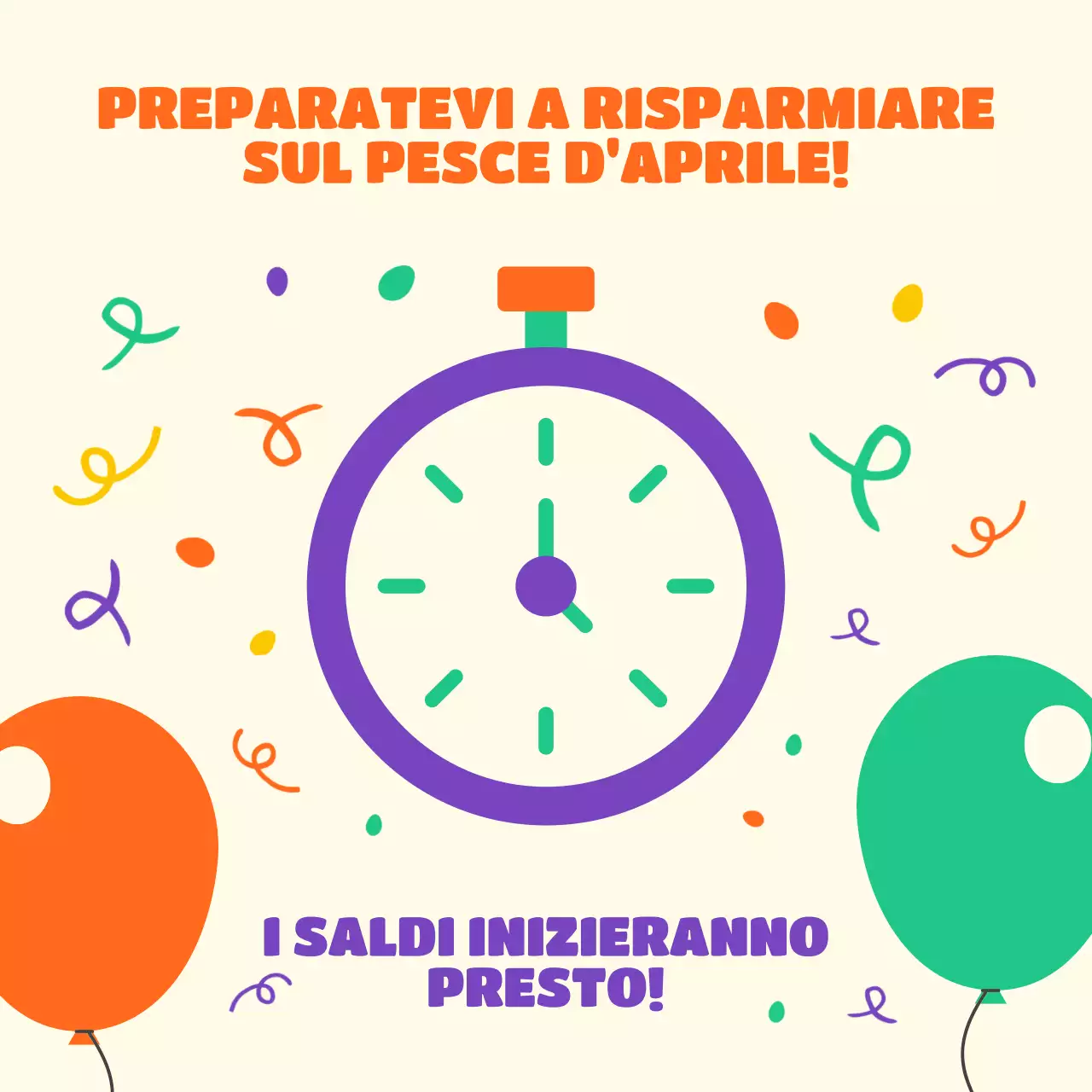 Allarme saldi per il pesce d'aprile