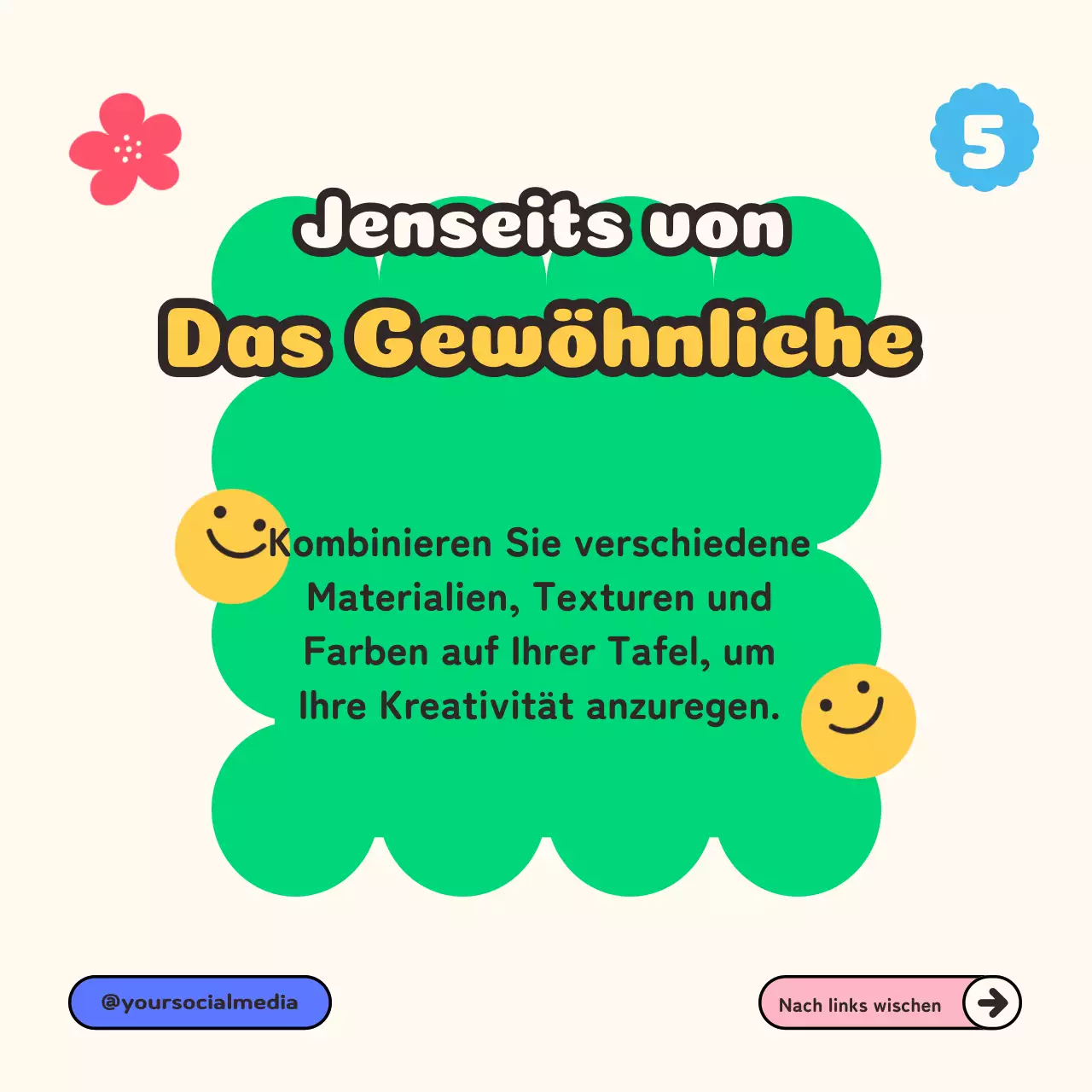 Rosa Bunte Pop Crafting Inspiration Tipps Instagram Karussell Tipps