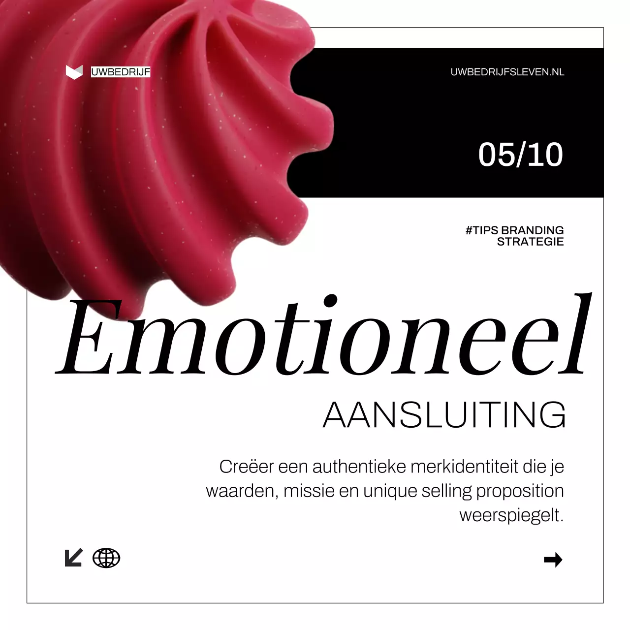 Wit Zwart Modern Vet Merkopbouw Strategie Tips Instagram Carrousel