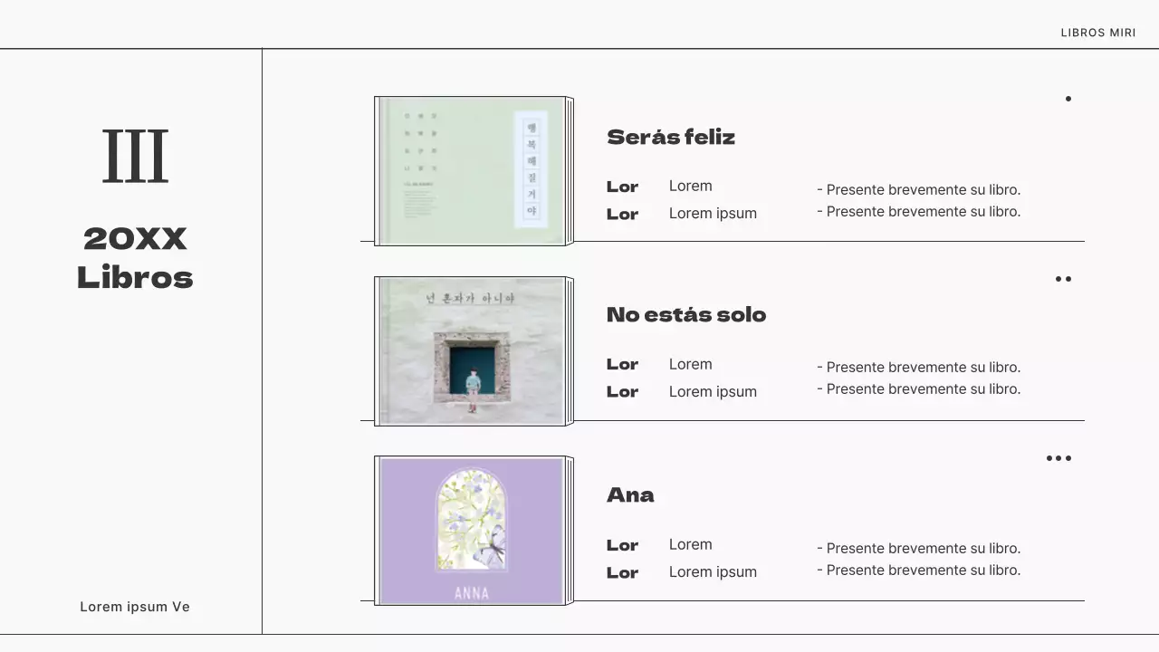 Una sencilla propuesta de libro en blanco y negro