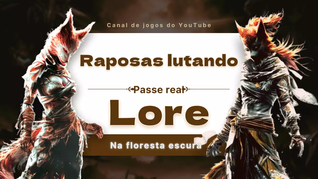 Promova o seu canal de jogos medievais em castanho e preto