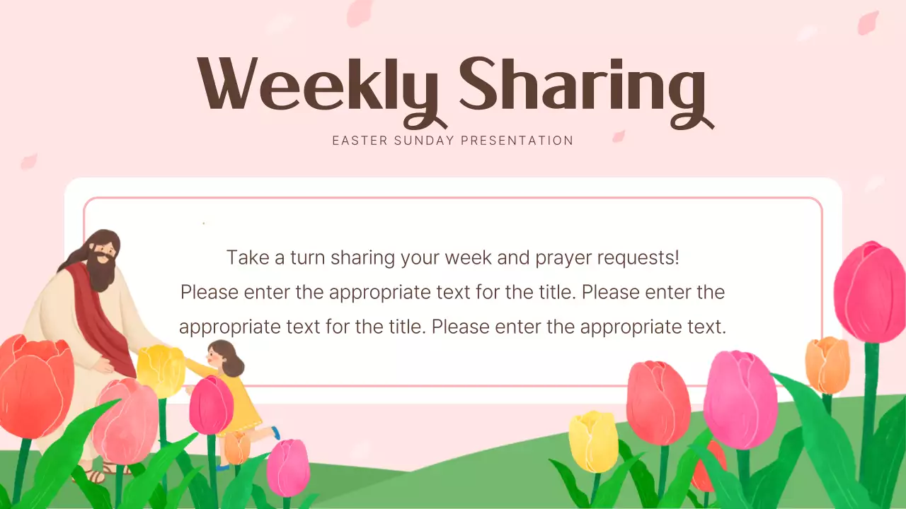 Pink Traditional Easter Presentation