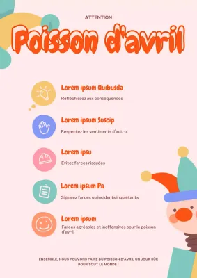 Prudence le jour du poisson d'avril