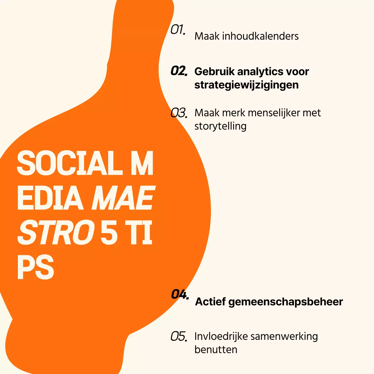 Oranje Minimal Trend Sterke Social Media Coach Instagram Collectie Post