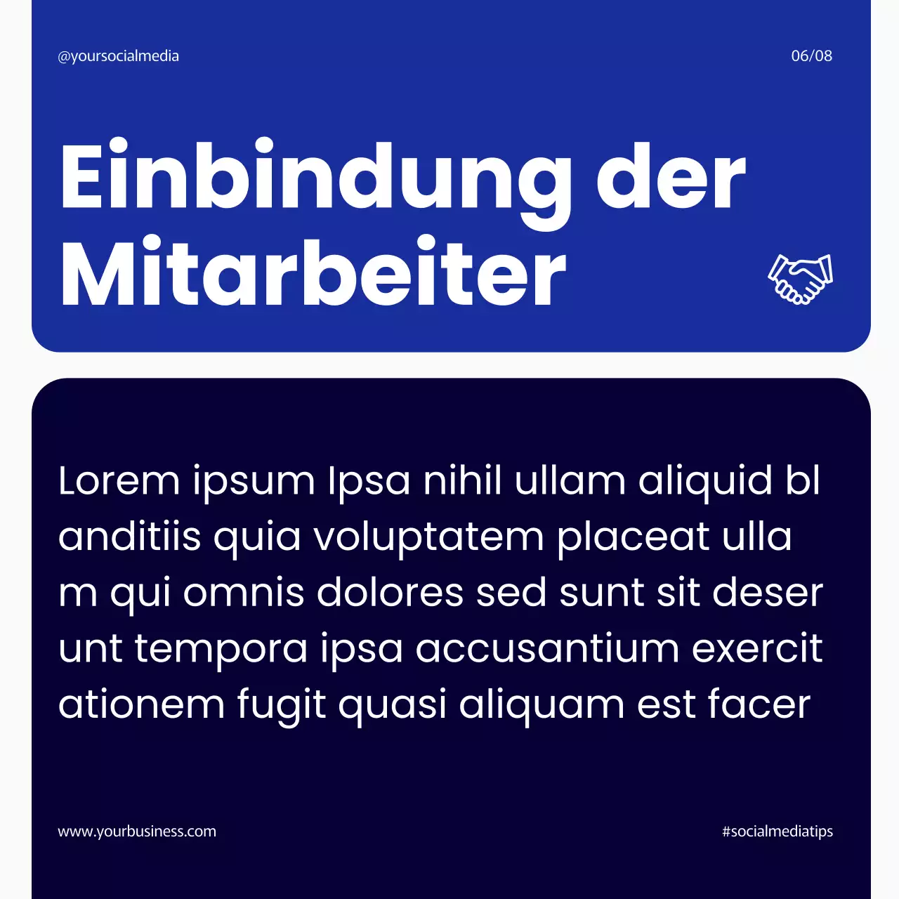 Navy Modern Einfache und mutige Schritte zur Implementierung eines effektiven KPI-Managements Instagram Carousel Post