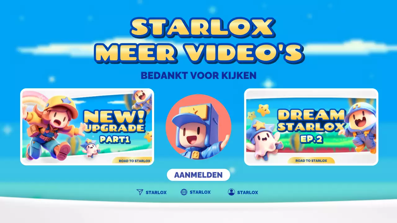 Promoot je gamekanaal met een schattige geel met lichtblauwe video