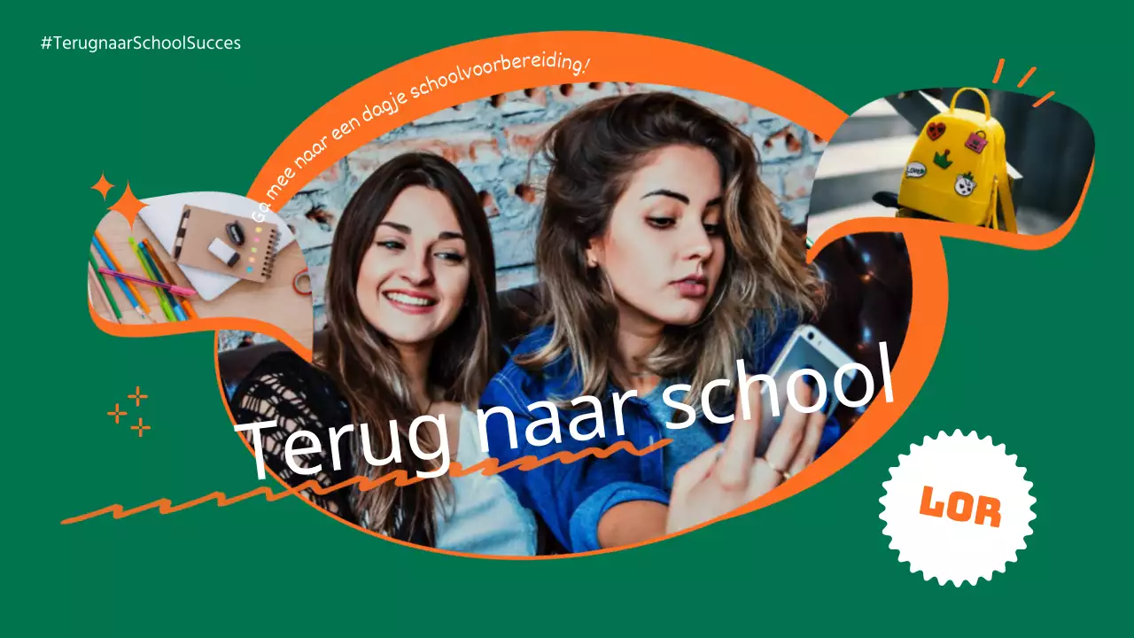 Promoot trendy back-to-school shopping in het groen