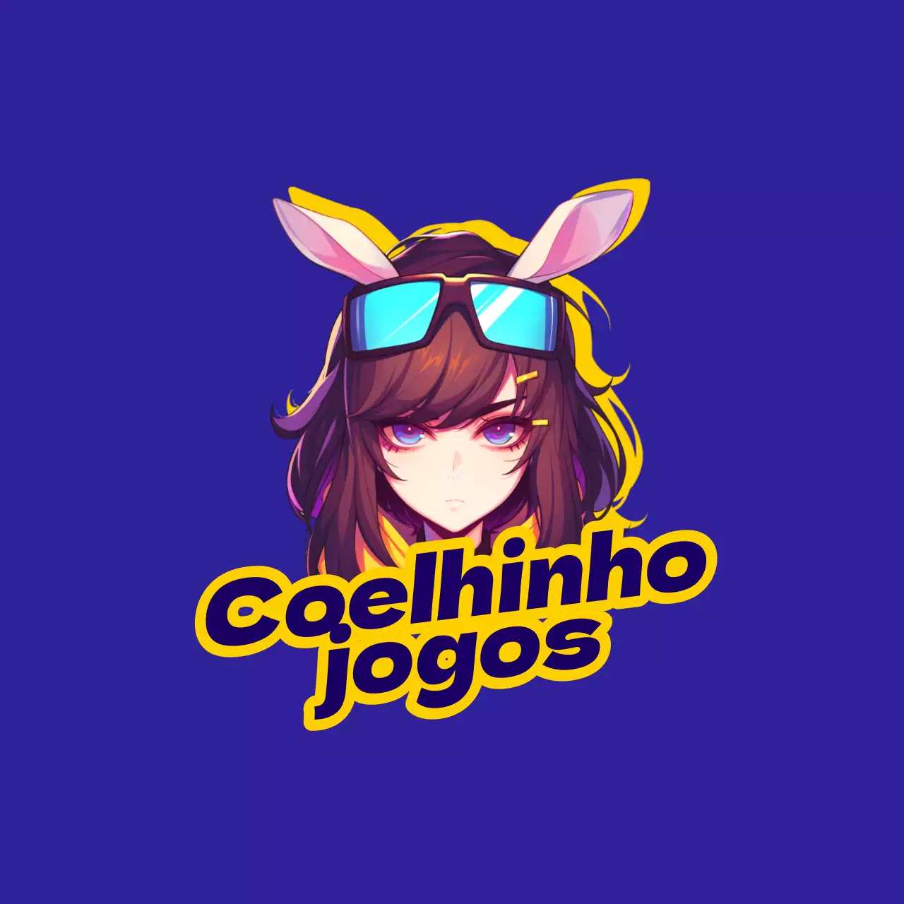 Animação azul e amarela do logótipo do jogo Flyer