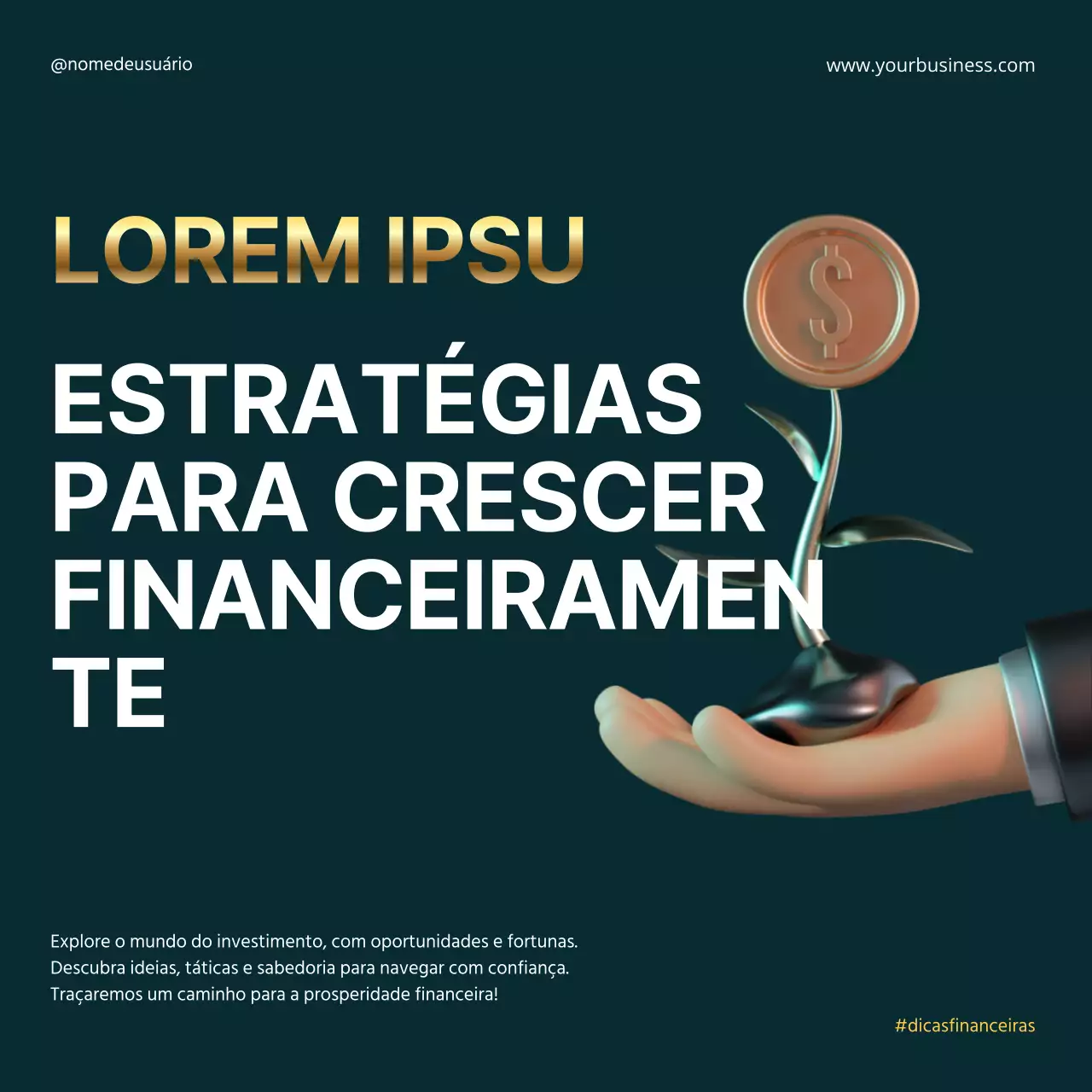 Black Gold Elegant Metalic Bold Investment Financial Strategy Instagram Carousel Post