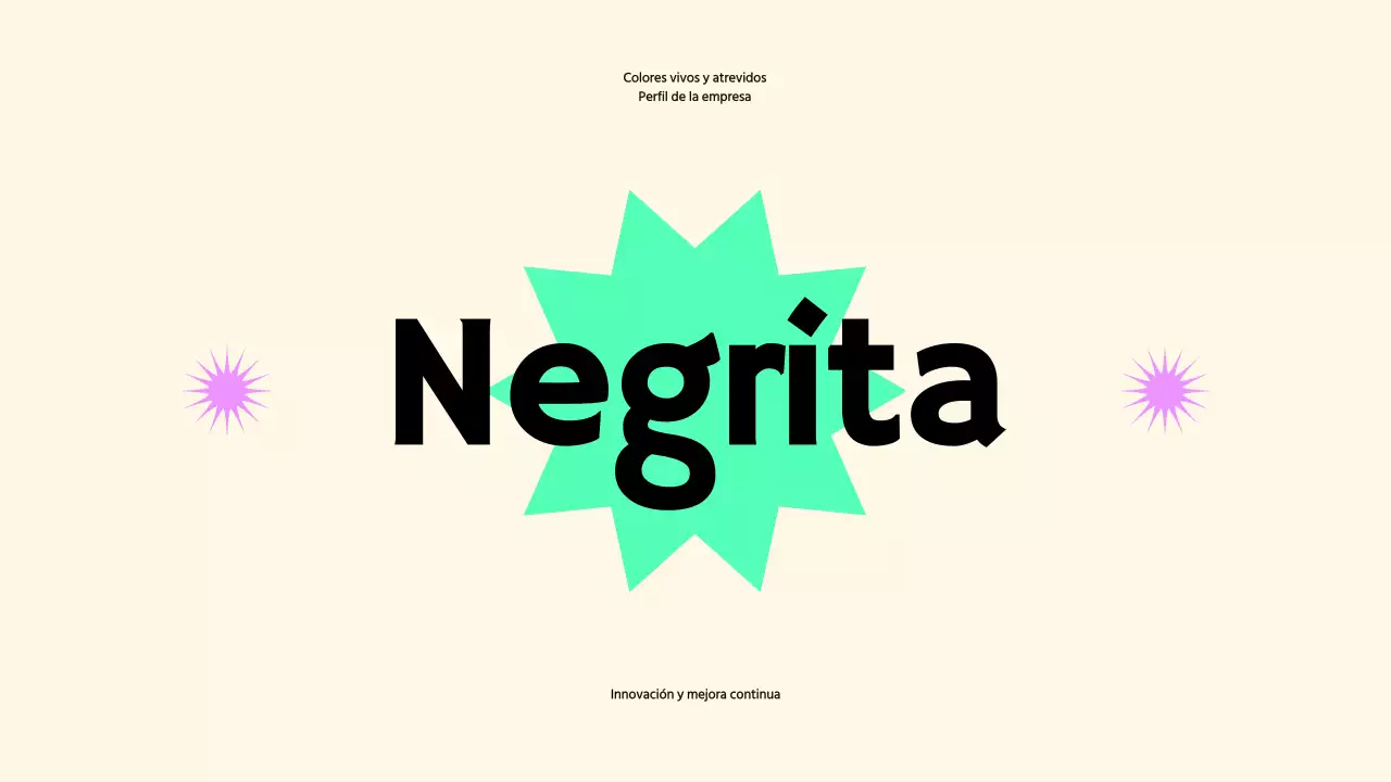 Purple Green Bold Fashion Perfil empresarial Presentación de la empresa