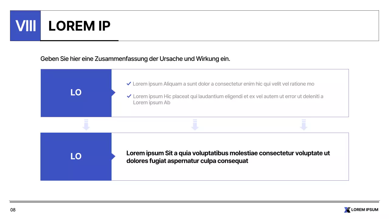 Einfacher blauer und weißer druckbarer Bericht für den öffentlichen Sektor