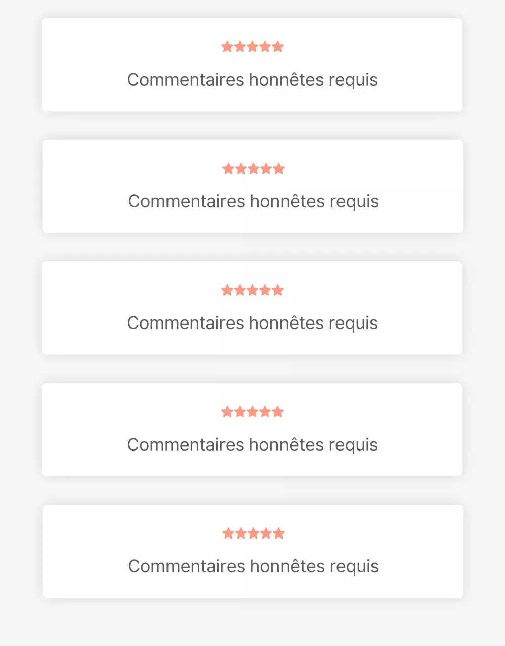 Une critique ou une publicité pour un magasin de mode avec un style emoji simple, blanc et gris.