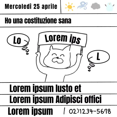 Una pubblicità bianca e dall'aspetto malaticcio per una clinica di medicina cinese