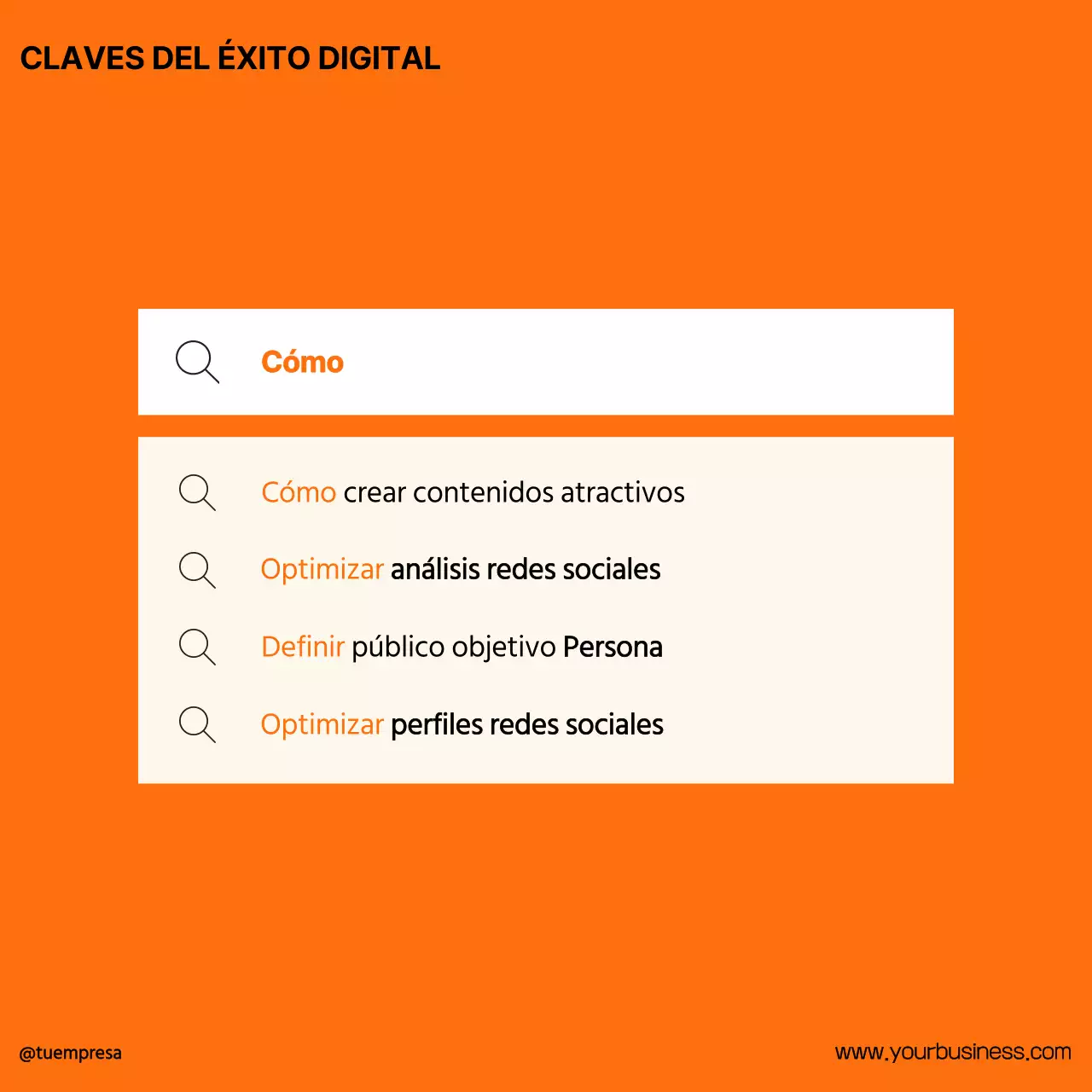 Naranja Minimal Tendencia Fuerte Social Media Coach Instagram Colección Post