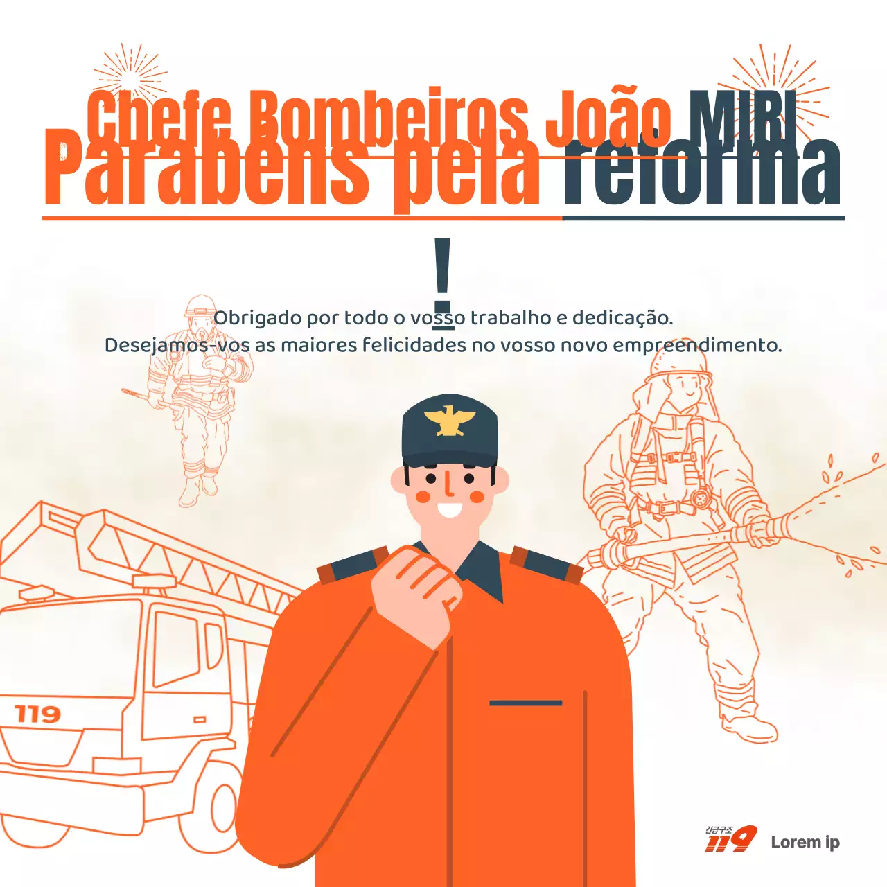 Informações básicas sobre a celebração da reforma dos bombeiros para a laranja