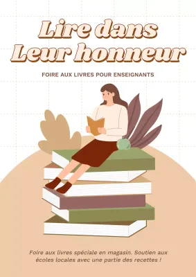 Promotion du livre de mai illustré ivoire et brun